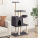 Vidaxl cat tree with sisal scratching posts dark grey 131