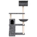 Vidaxl cat tree with sisal scratching posts dark grey 131