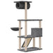 Vidaxl cat tree with sisal scratching posts dark grey 131