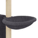 Vidaxl cat tree with sisal scratching posts dark grey 131