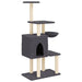 Vidaxl cat tree with sisal scratching posts dark grey 131