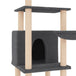 Vidaxl cat tree with sisal scratching posts dark grey 132