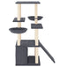 Vidaxl cat tree with sisal scratching posts dark grey 133