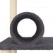 Vidaxl cat tree with sisal scratching posts dark grey 136