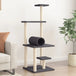 Vidaxl cat tree with sisal scratching posts dark grey 136