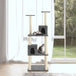 Vidaxl cat tree with sisal scratching posts dark grey 141