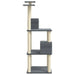 Vidaxl cat tree with sisal scratching posts dark grey 141