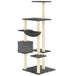 Vidaxl cat tree with sisal scratching posts dark grey 142