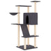 Vidaxl cat tree with sisal scratching posts dark grey 143