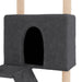 Vidaxl cat tree with sisal scratching posts dark grey 143