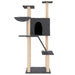 Vidaxl cat tree with sisal scratching posts dark grey 143