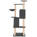 Vidaxl cat tree with sisal scratching posts dark grey 143