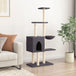 Vidaxl cat tree with sisal scratching posts dark grey 145