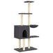 Vidaxl cat tree with sisal scratching posts dark grey 145