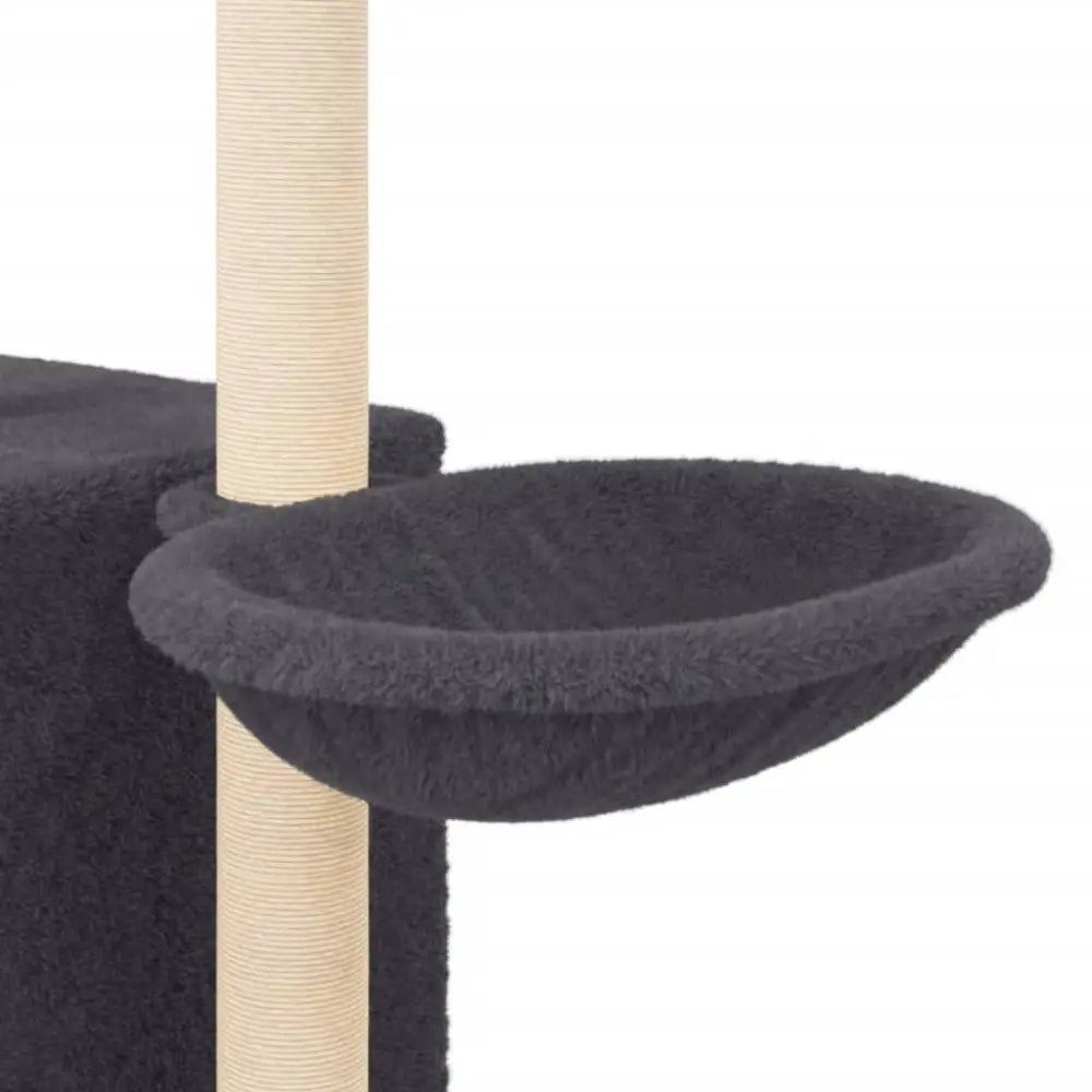 Vidaxl cat tree with sisal scratching posts dark grey 145