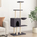 Vidaxl cat tree with sisal scratching posts dark grey 145