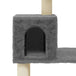 Vidaxl cat tree with sisal scratching posts dark grey 147