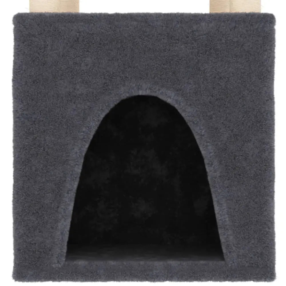 Vidaxl cat tree with sisal scratching posts dark grey 147