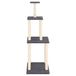 Vidaxl cat tree with sisal scratching posts dark grey 149