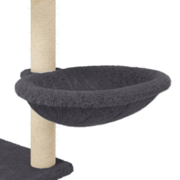 Vidaxl cat tree with sisal scratching posts dark grey 153