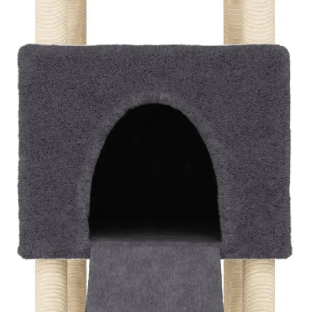 Vidaxl cat tree with sisal scratching posts dark grey 153