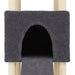 Vidaxl cat tree with sisal scratching posts dark grey 153