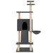 Vidaxl cat tree with sisal scratching posts dark grey 153