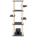 Vidaxl cat tree with sisal scratching posts dark grey 154