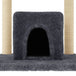 Vidaxl cat tree with sisal scratching posts dark grey 154