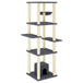 Vidaxl cat tree with sisal scratching posts dark grey 154