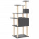 Vidaxl cat tree with sisal scratching posts dark grey 166