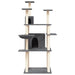 Vidaxl cat tree with sisal scratching posts dark grey 166