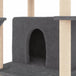 Vidaxl cat tree with sisal scratching posts dark grey 166