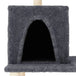 Vidaxl cat tree with sisal scratching posts dark grey 167