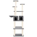 Vidaxl cat tree with sisal scratching posts dark grey 167