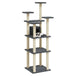 Vidaxl cat tree with sisal scratching posts dark grey 171