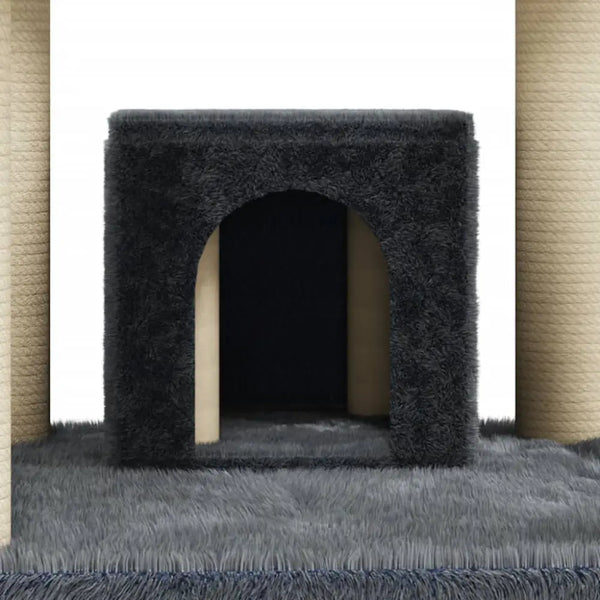 Vidaxl cat tree with sisal scratching posts dark grey 171