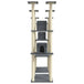 Vidaxl cat tree with sisal scratching posts dark grey 174