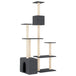 Vidaxl cat tree with sisal scratching posts dark grey 180