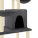 Vidaxl cat tree with sisal scratching posts dark grey 180