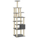 Vidaxl cat tree with sisal scratching posts dark grey 183