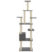 Vidaxl cat tree with sisal scratching posts dark grey 183