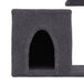 Vidaxl cat tree with sisal scratching posts dark grey 50.5