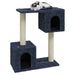 Vidaxl cat tree with sisal scratching posts dark grey 60 cm