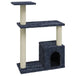 Vidaxl cat tree with sisal scratching posts dark grey 70 cm