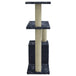 Vidaxl cat tree with sisal scratching posts dark grey 70 cm