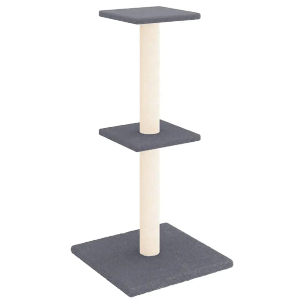 Vidaxl cat tree with sisal scratching posts dark grey 73 cm