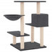 Vidaxl cat tree with sisal scratching posts dark grey 82.5