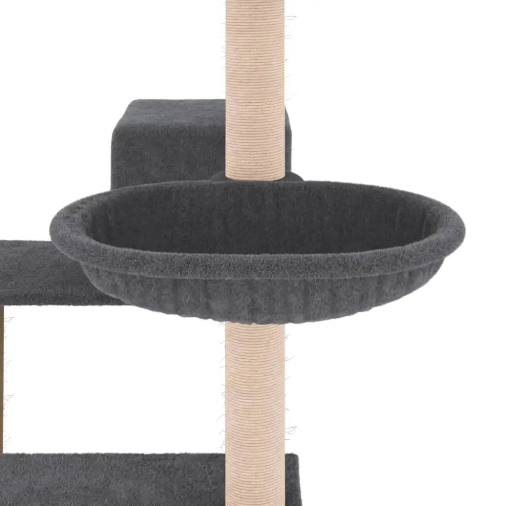 Vidaxl cat tree with sisal scratching posts dark grey 82.5