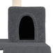 Vidaxl cat tree with sisal scratching posts dark grey 82 cm